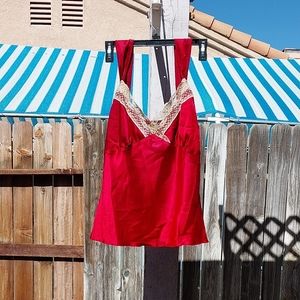 Y2k Cherry Red Blouse